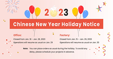 Richconn 2023 Chinese New Year Holiday Notice